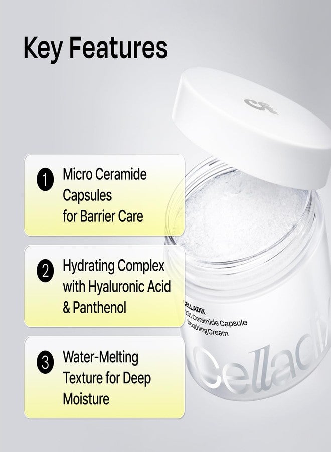 Celladix 131 Ceramide Capsule Soothing Cream – Korean Skincare Face Moisturizer with Hyaluronic Acid & Panthenol – Hydrating, Barrier Repair for Sensitive & Acne-Prone Skin, 1.7 Fl Oz - Image 2